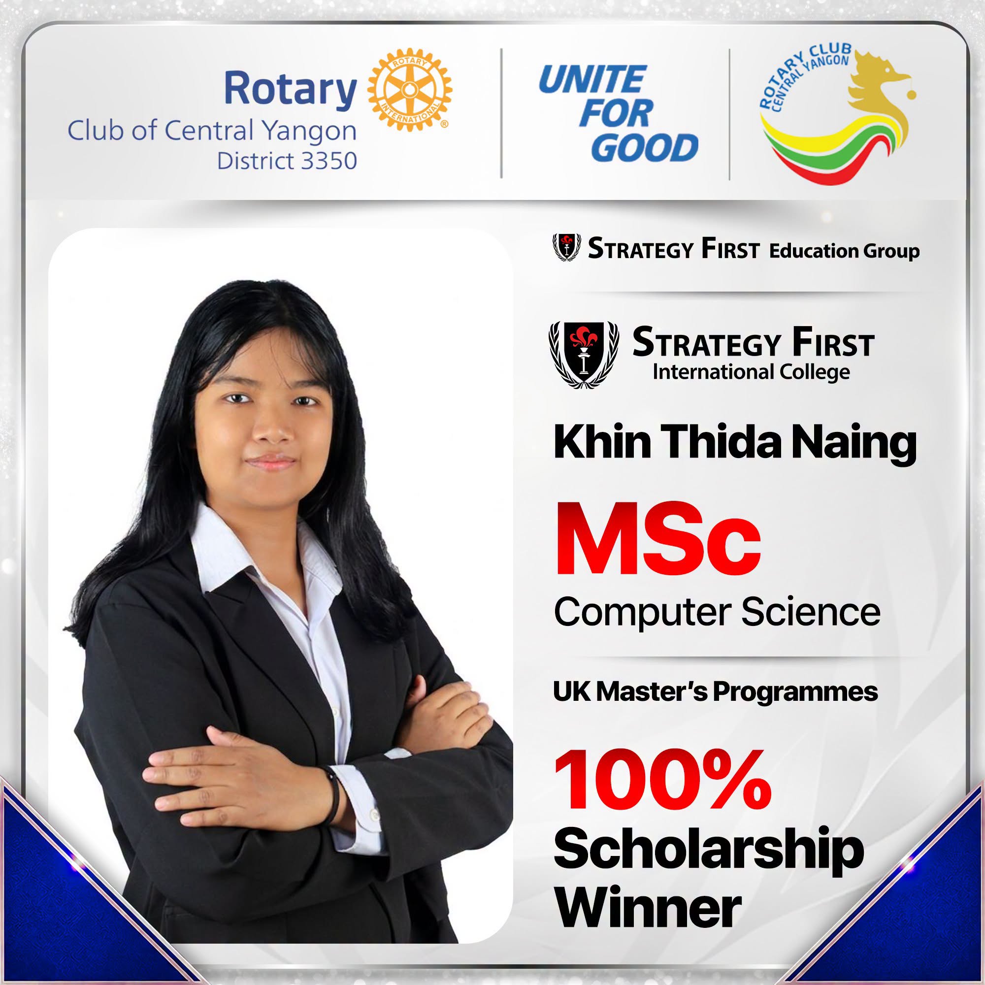 Khin Thida Naing - RCCY Scholarship Winner