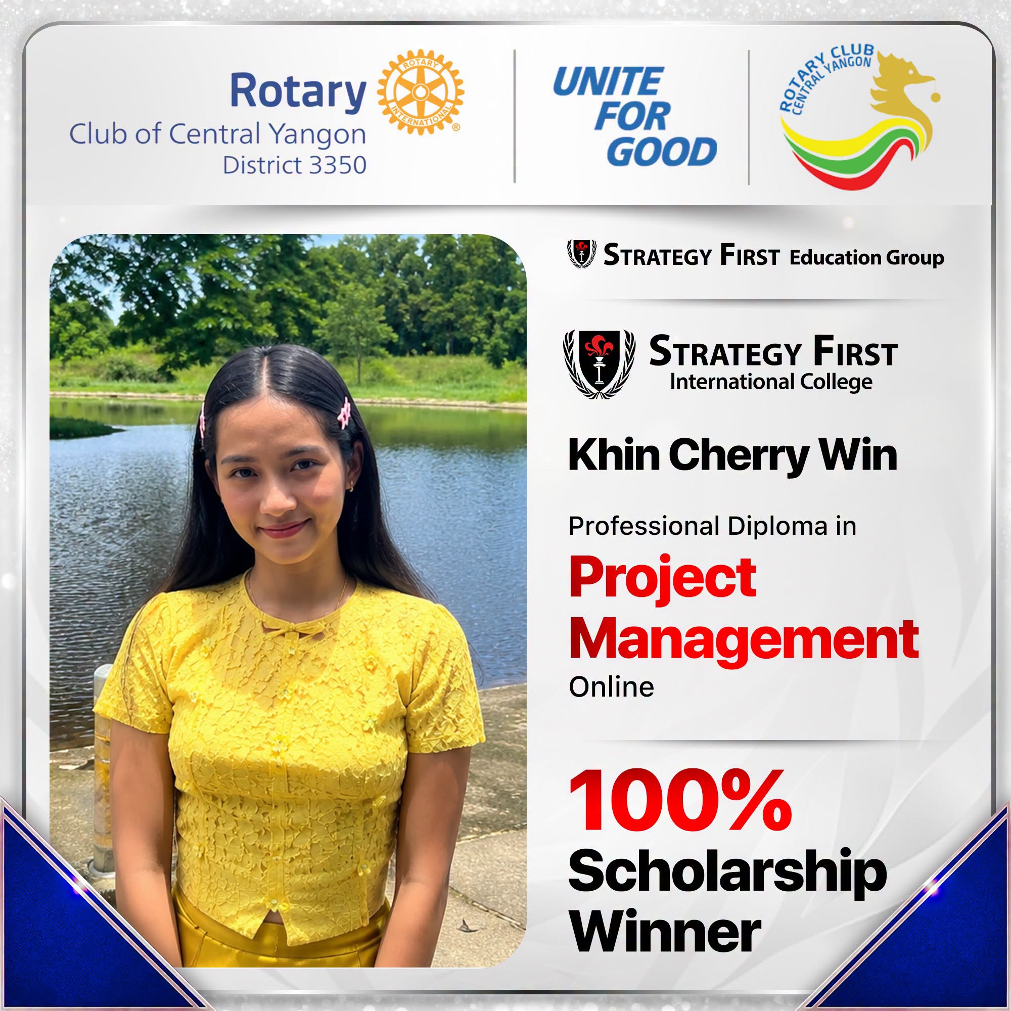 Khin Cherry Win - RCCY Scholarship Winner