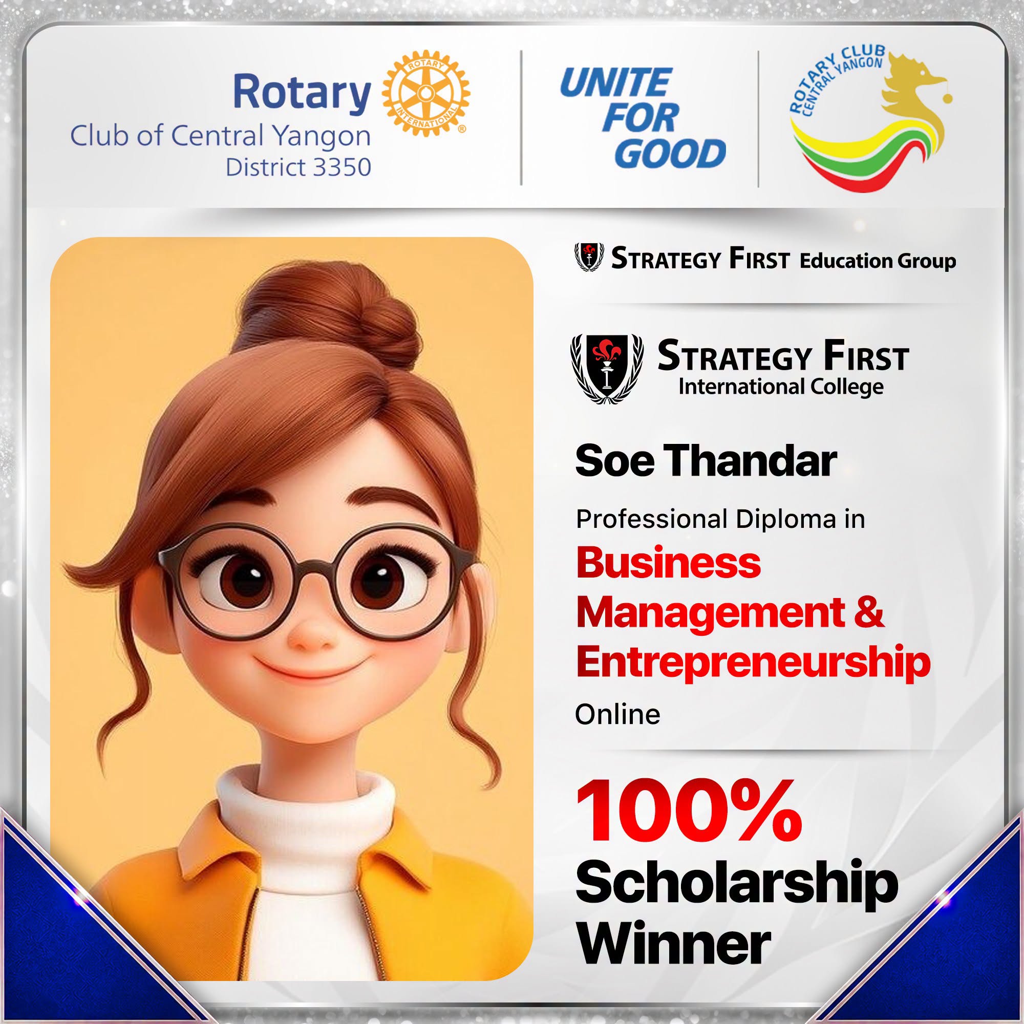 Soe Thandar - RCCY Scholarship Winner