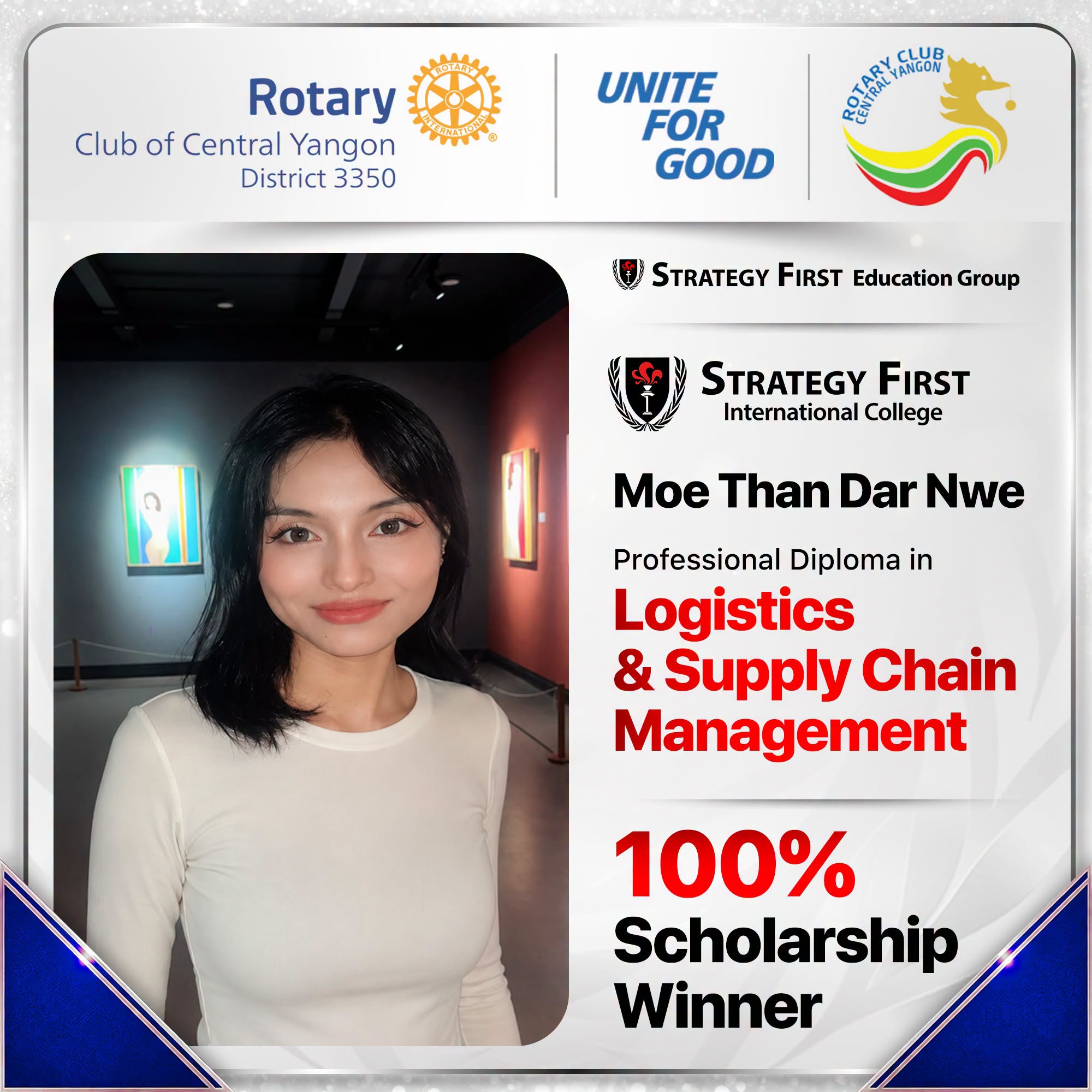 Moe Than Dar Nwe - RCCY Scholarship Winner