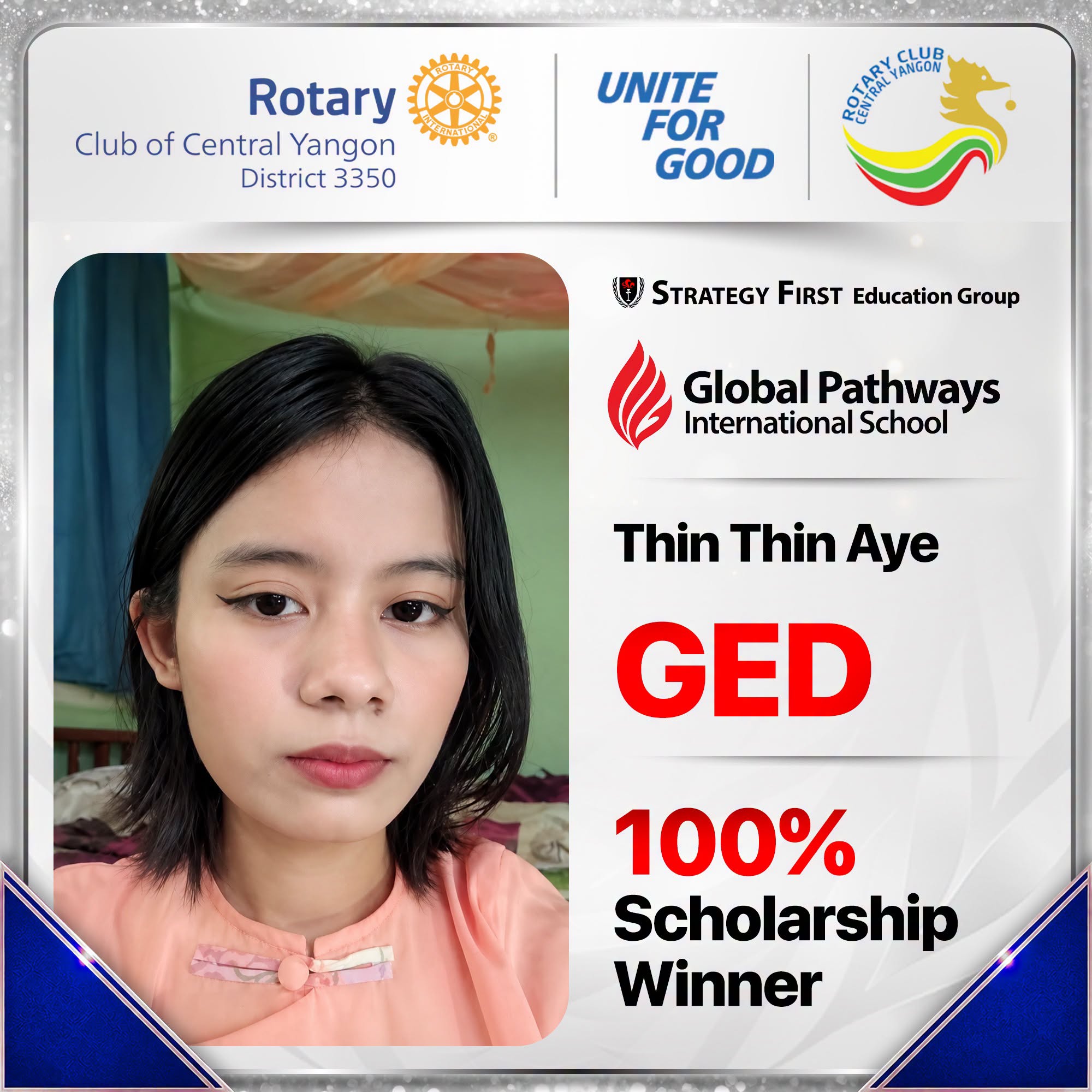 Thin Thin Aye - RCCY Scholarship Winner